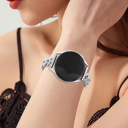 Miniatura 5 de Metal Chain Band Compatible with Samsung Galaxy Watch 7 6 5 4 FE Band 40mm 44mm,Galaxy Active 2 Watch BandGalaxy Watch 6 4 Classic, 20mm Stainless