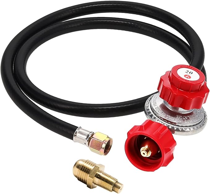 GASPRO Régulateur de propane en deux étapes de 3 m avec tuyau, tuyau de régulateur de propane