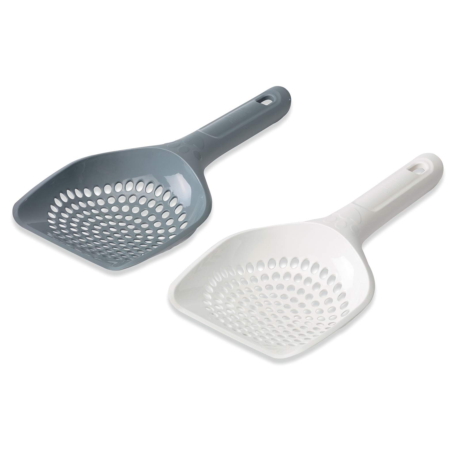 Cat Centre Plastic Cat Litter Scoop Pet Kitten Poop Food Picker Scooper Shovel Grey
