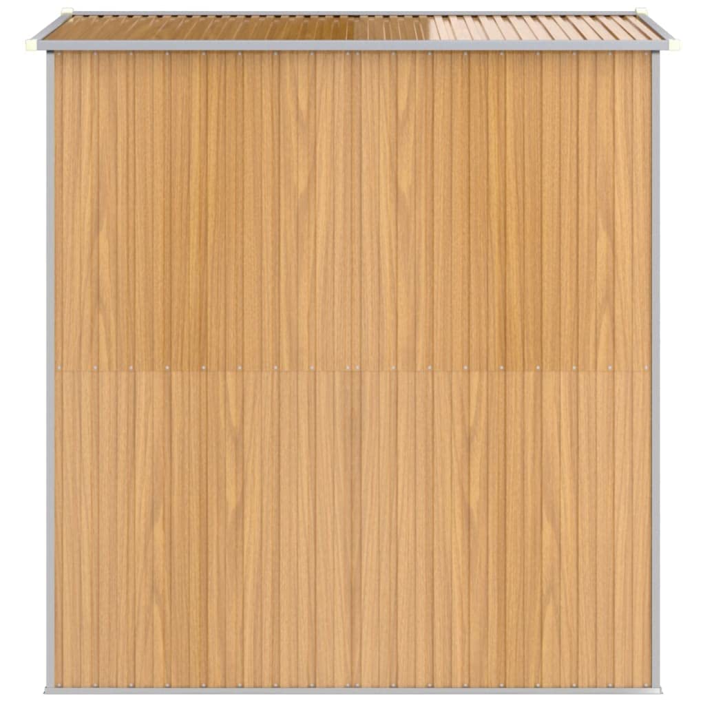 Générique Abri de Jardin Marron Clair 192x191x223 cm Acier galvanisé,Maison & Jardin,Pelouses & Jardins,Vie en extérieur,Structures extérieures,Cabanes & abris de Jardin,3147471