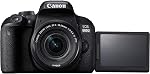 Canon EOS Rebelle 800D/T7i DSLR Caméra avec 18-55 4-5.6 est STM Lentille (1895C002) + 64GB Carte + Kit de filtre couleur + étui + Logiciel de photo + LPE17 pile + Chargeur externe + Plus (Renewed)