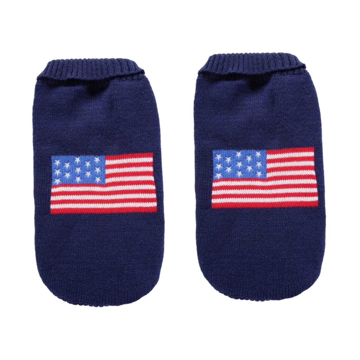 Sweat pour chien Mipcase lot de 2 vêtements drapeau américain pour l'extérieur