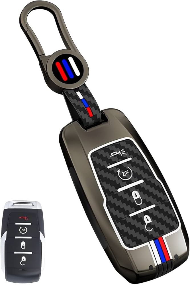 Amazon.com: YONUFI for Ram Key Fob Cover Case Metal Shell Smart