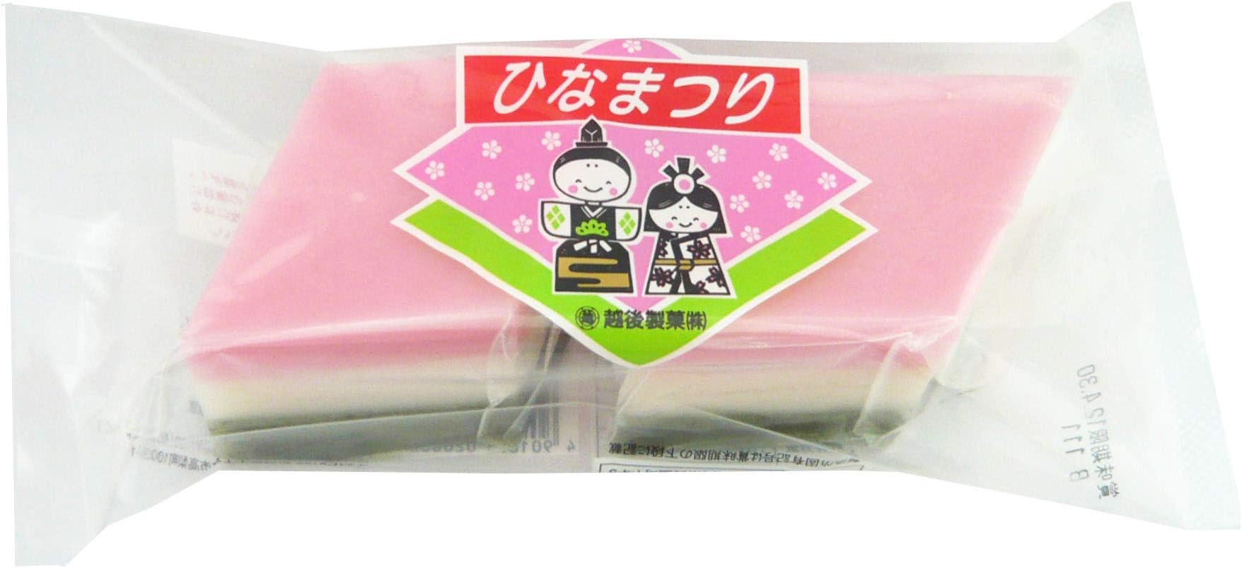 【Japan Collection-March】 Japanese Traditional "HISHI MOCHI" (3 Colored Diamond Shape Rice Cake) for Hinamatsuri Event 10.59oz [Japan Import]