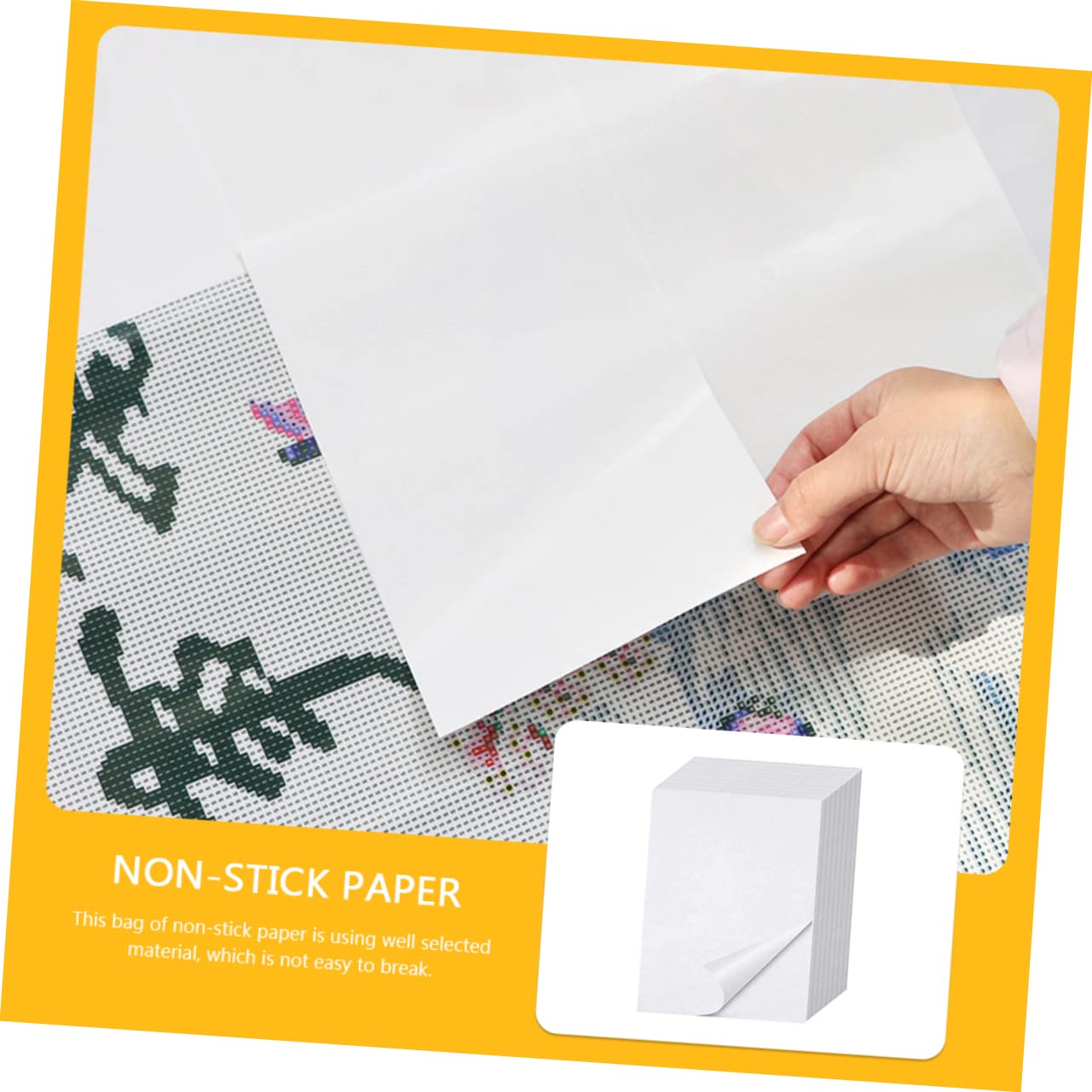 Papier Anti-adhésif Pour Peinture Diamant - 50 Feuilles A4, Film Protecteur Léger, Pour DIY Et Broderie