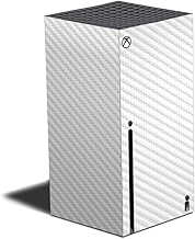 MIGHTY SKINS MightySkins Carbon Fiber Skin Compatible with Xbox Series X - Solid White | Protective, Durable Textured Carbon Fiber Finish | Easy to Apply and Change Styles | Made in The USA
