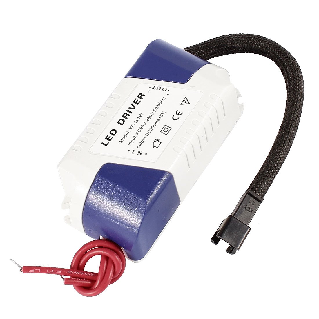 Transformateur de Pilote LED 300mA 1x1W à large plage de tension AC 90-260V compact