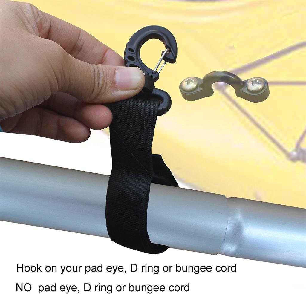 5 Set 4 Stück Nylon Kajak Paddel Clips Paddelhalter ohne Bohren