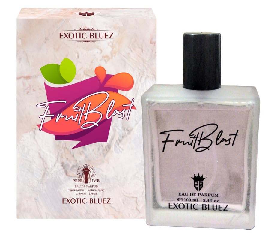 EXOTIC BLUEZ Fruit Blast Eau De Perfume |Long Lasting Refreshing Every day Wear Fragrance Perfume For Men & Women | Ideal Gift for loved once | 100 ML