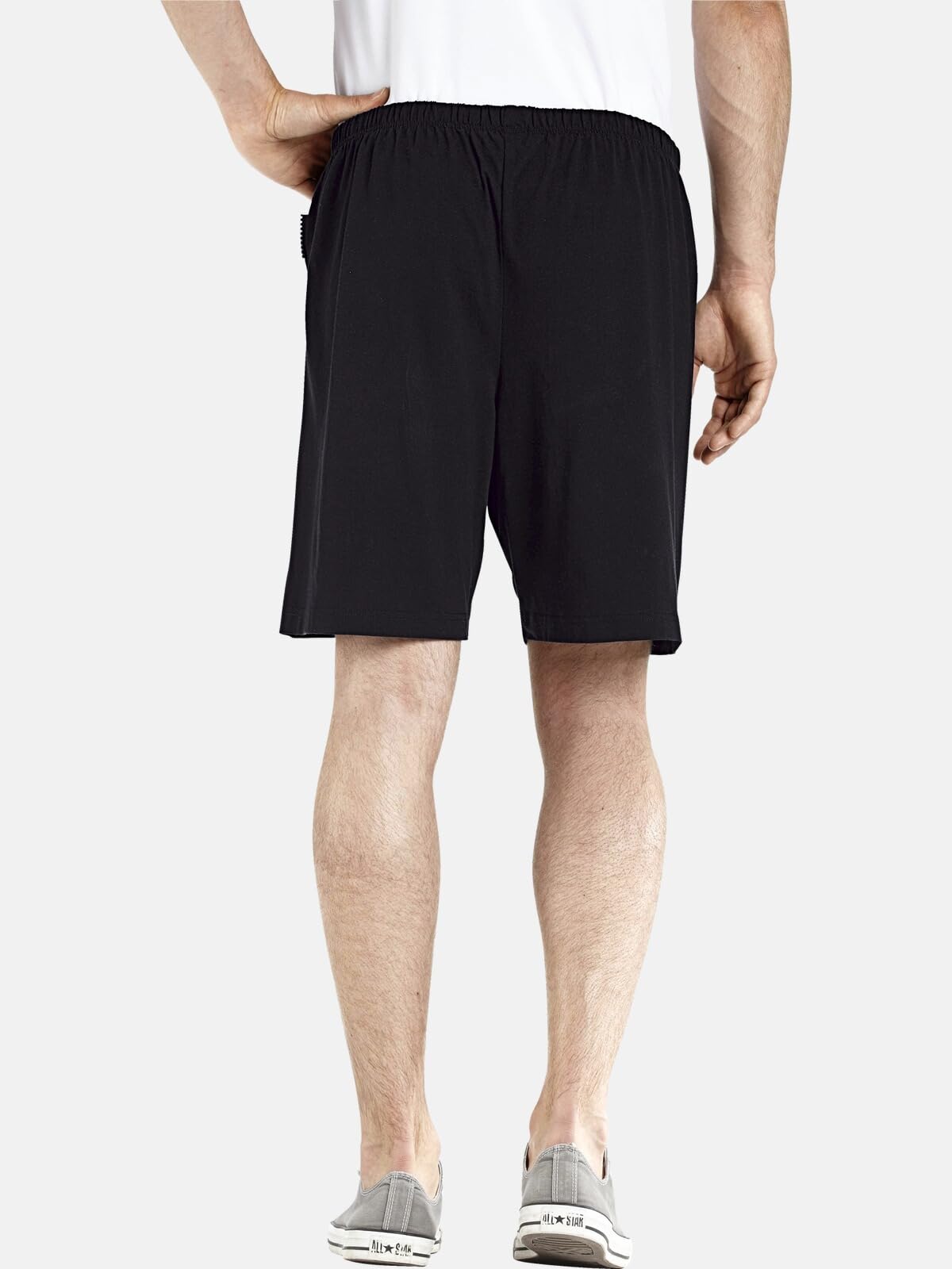 Jan Vanderstorm Herren Kurze Schlafhose Malvik | Pyjama Shorty | Gummizug | reine Baumwolle | große Größen L-7XL