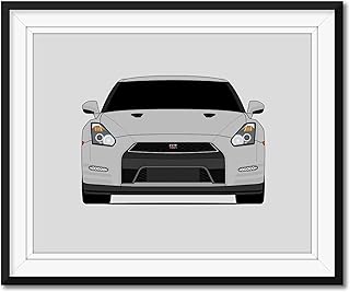 Nissan GT-R R35 (2011-2016) Inspired Poster Print Wall Art Decor Handmade Skyline Godzilla Nismo V-Spec (Unframed)
