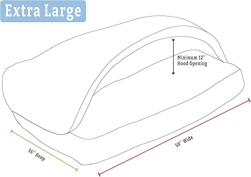 Miniatura 2 de Snoozer Pet Products - Cueva rectangular acogedora de lujo, colección Wag, extra grande, tormenta de pedigrí