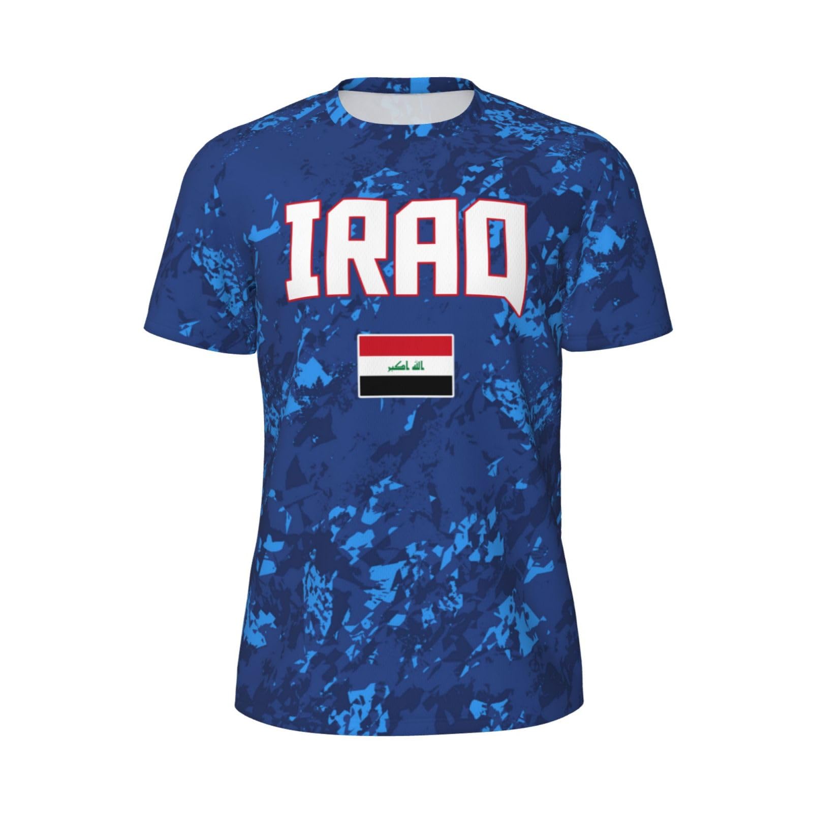 DABOYOZHZH Iraq Flag Cool Iraqans (19) Sports Jersey Mesh T-Shirt 3D Print for Running Cycling Soccer Tennis Fitness Climbing Shirts