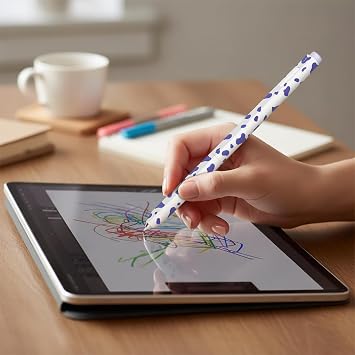 Samsung Galaxy Tab S Pen K l f Pastel Benek Desenli Silikon Mor