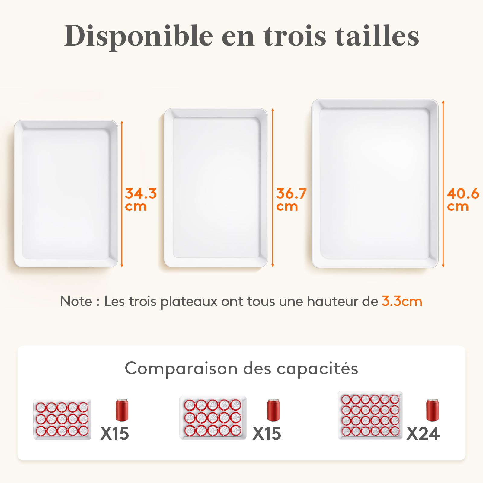 Lifewit Barquette Plastique pour Buffet Cuisine, Blanc Plateau de Service Decoration, Plateaux Reutilisable Rectangulaire sans BPA, Présentoirs à Gâteau, Charcuterie, Fruit, Lot de 8, 34.3x24cm