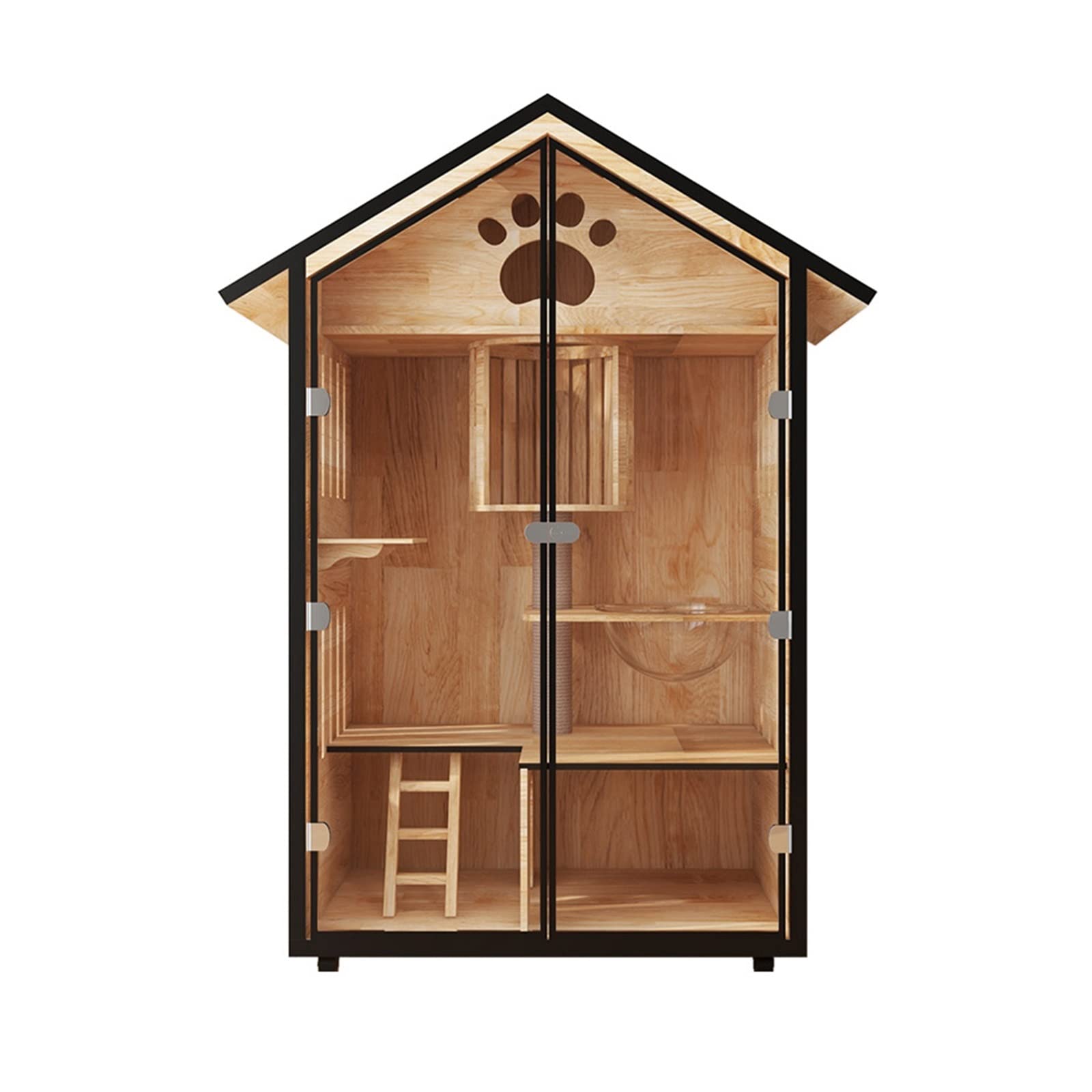 villa per gatti Gabinetto for gatti Gabbia for Villa for Lettiera for Cuccia for Sala parto for (A3) Per interni