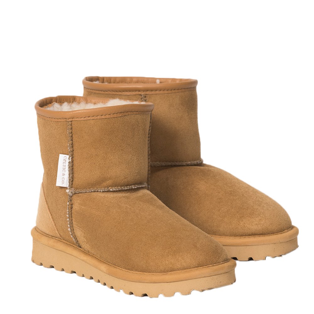 Womens Shortie Height Classic Sheepskin Boots British Sheepskin