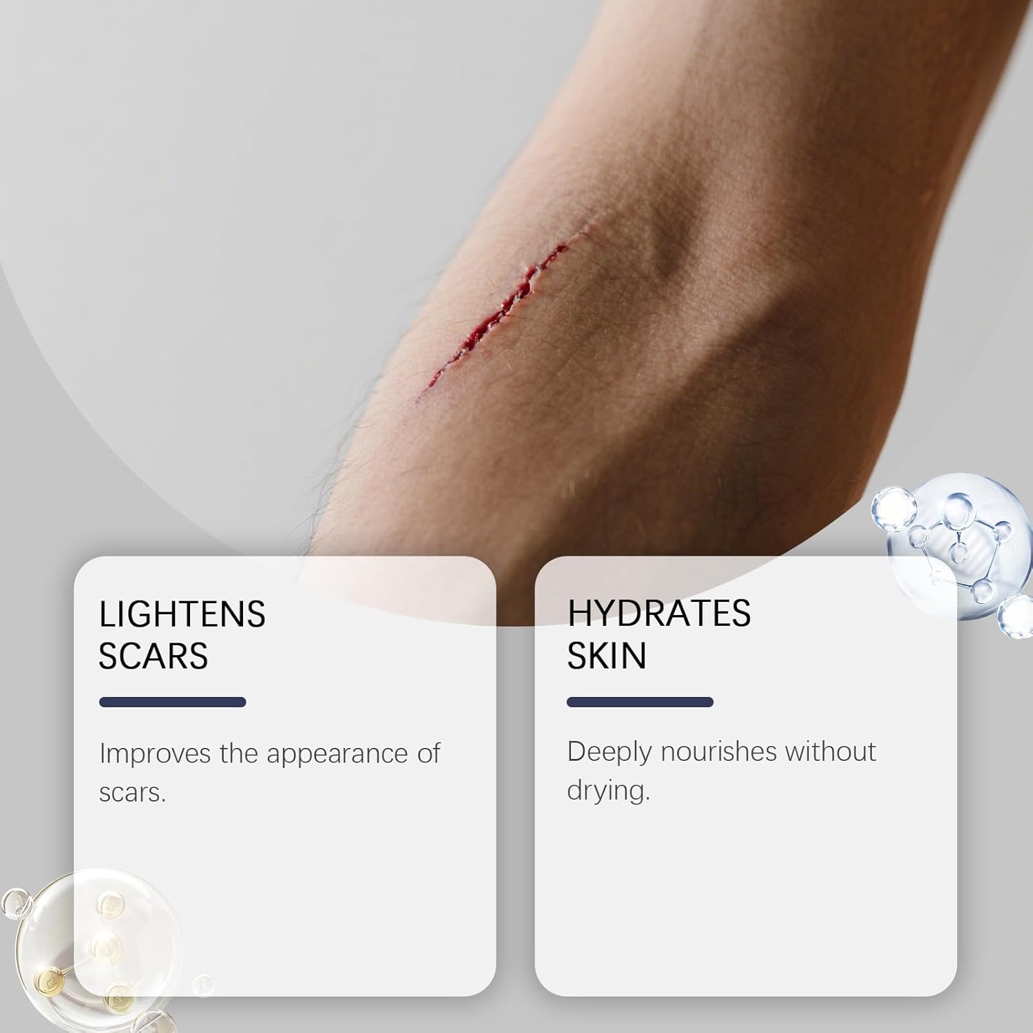 Newly Silicone Scar Stick,Contains 60% silicone, Gentle on All Skin Types Easy-to-Use Stick Design, Manual Massage Applicator for Face and Body (1pc) - Image 2