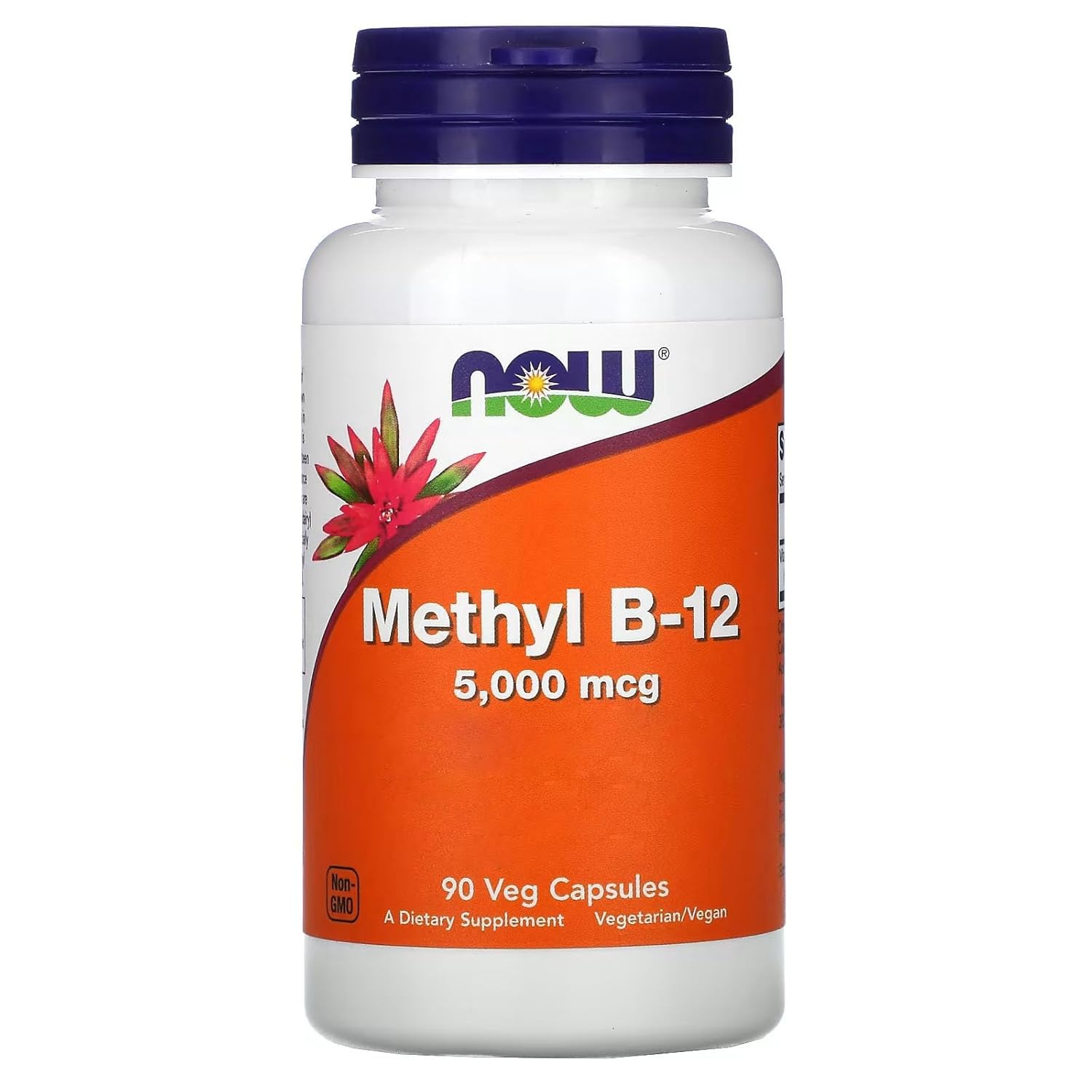 NOW Foods Metil B-12 5.000mcg Methyl 90 Veg Cáps Importado