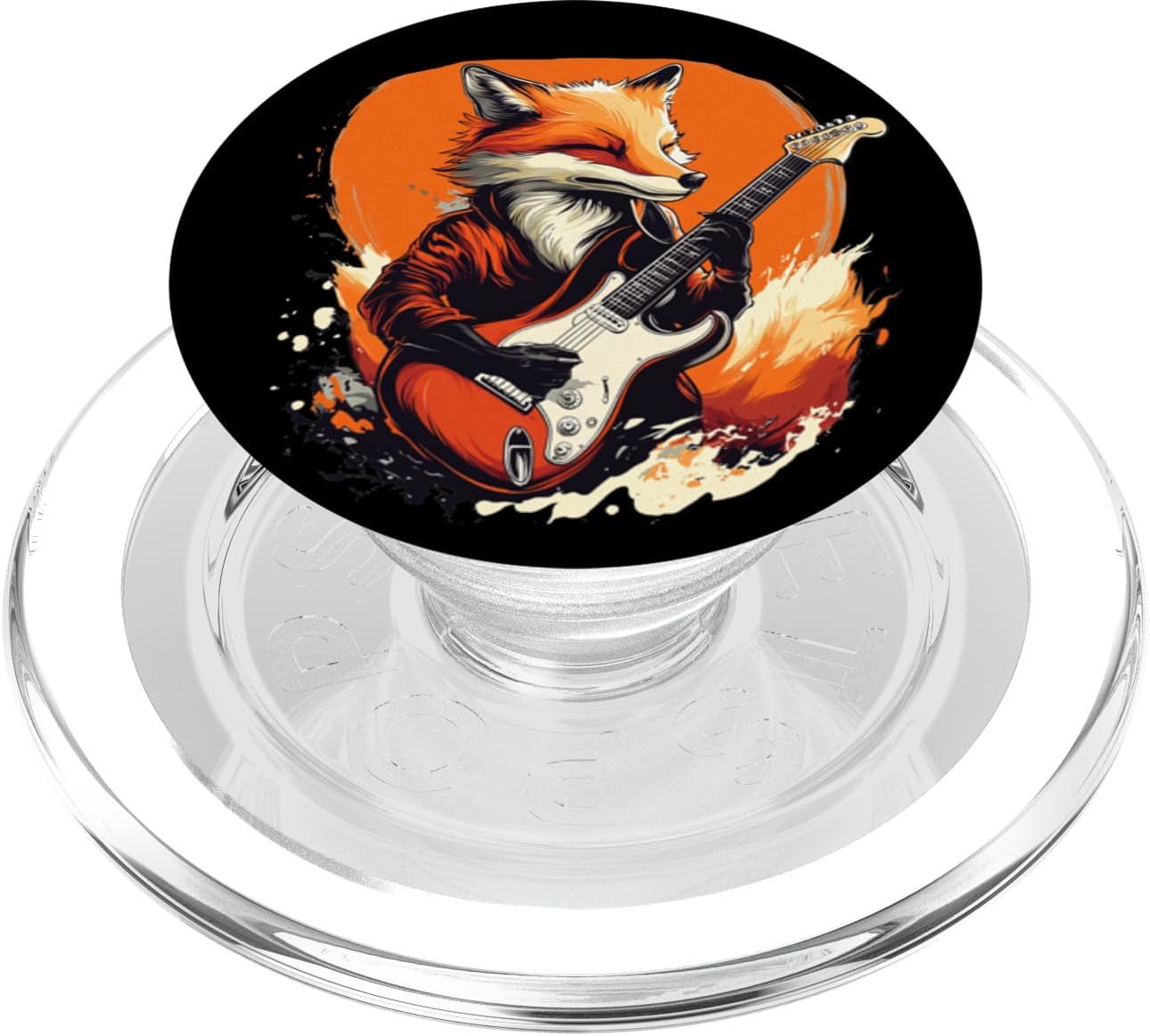 Awesome Fox with Electric Guitar Costume for Boys and Girls PopSockets PopGrip for MagSafe