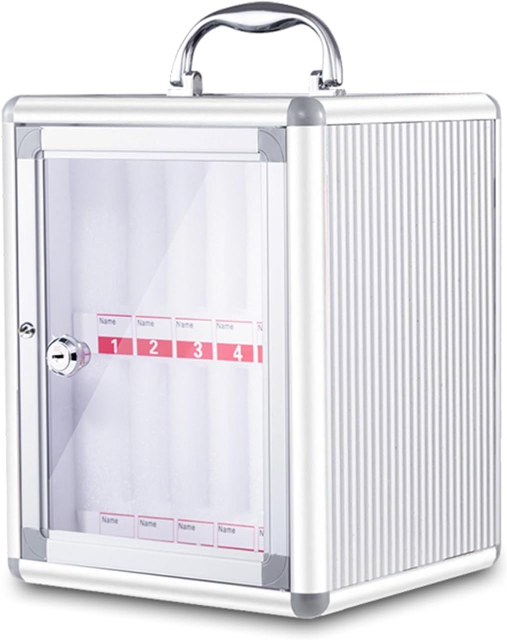 Cell Phones Storage Cabinet Cell Phone Cabinet Portable Cell Phone Cabinet,Lockable Phone Sebox, for School, Exam, Work,Silver-12