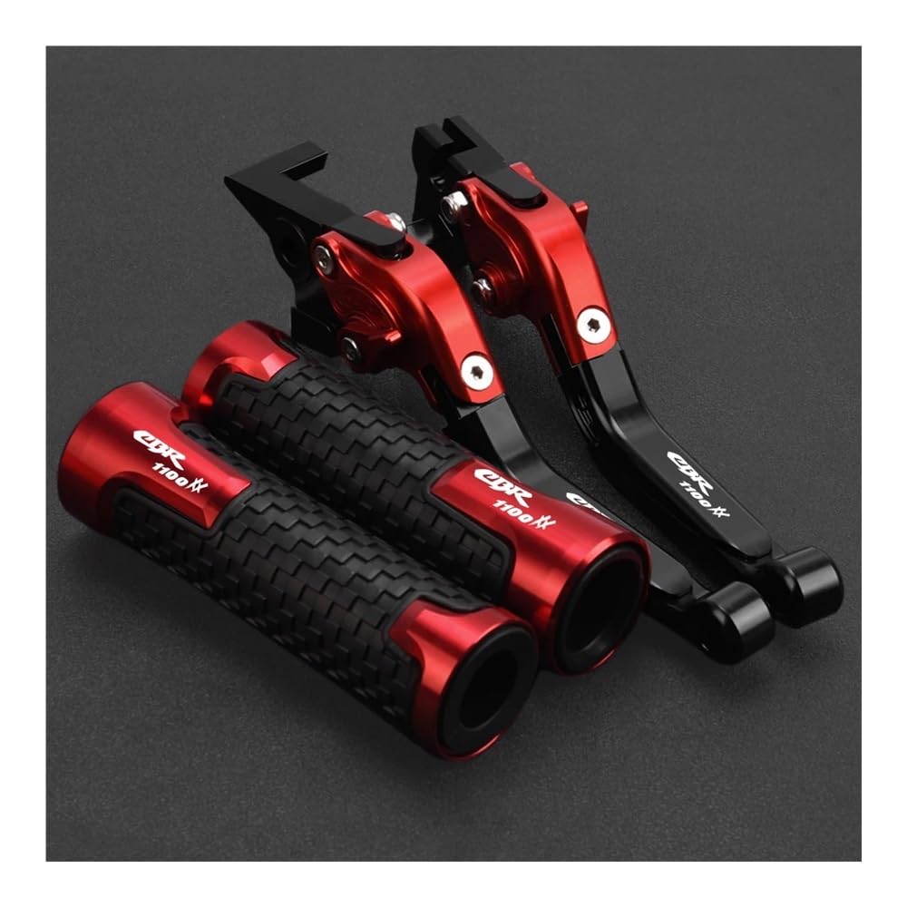 ZDGxfhSRH Motorcycle Brake Clutch Levers for Ho&n&da CBR1100XX CBR 1100 XX Blackbird 1997 1998 1999 2000-2007 Motorcycle Adjustable Brake Clutch Lever Handlebar Grips Ends(C)