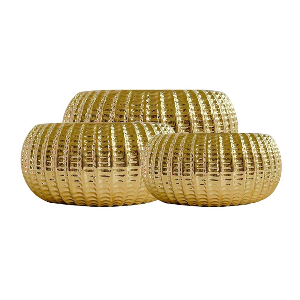 Nowoczesny zestaw doniczek ceramicznych, duże doniczki na kwiaty kalibru z otworem drenażowym, oddychający, okrągły pojemnik na rośliny do użytku wewnątrz i na zewnątrz, opakowanie 3 szt