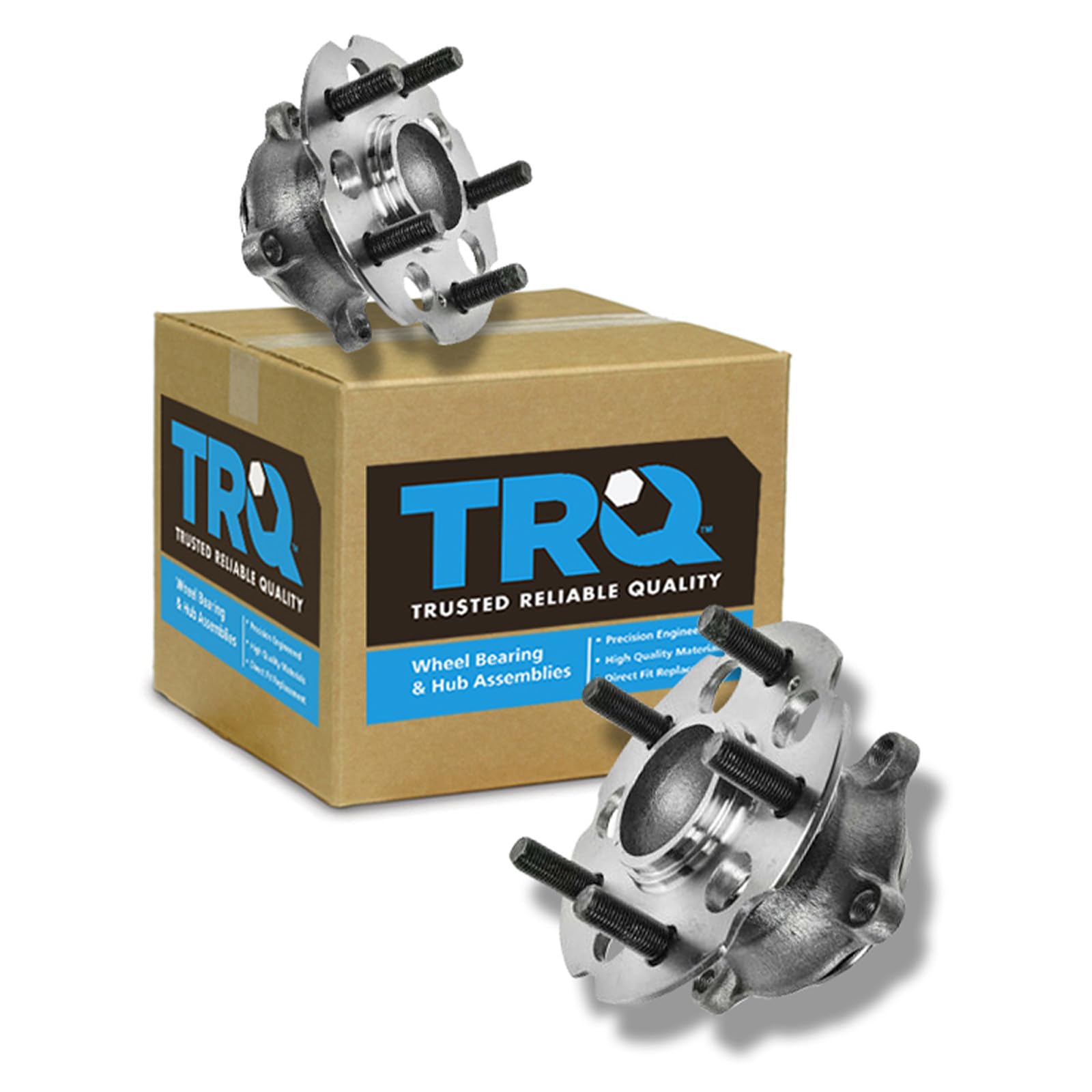 TRQ Rear Wheel Bearing &amp; Hub Assembly Set 2 Piece
