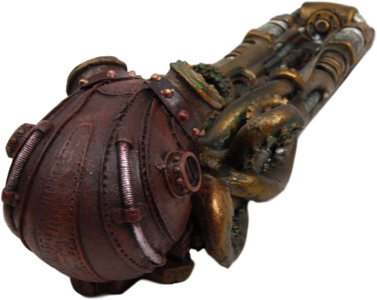 Atlantic Collectibles Giant Steampunk Kraken Octopus On Runway Platform Stick Incense Burner Figurine 10.25" Long