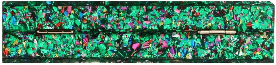 Gets Acrylic Purses and Handbags for Women Multicolor Perspex Geometric Patterns Box Clutch Banquet Evening Crossbody Handbag