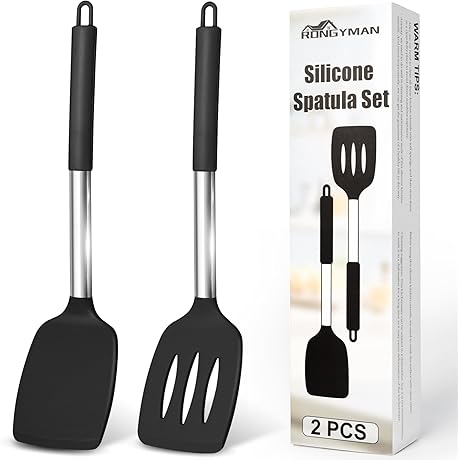 Premium Silicone Spatula Set: Unmatched Versatility for Effortless Cooking