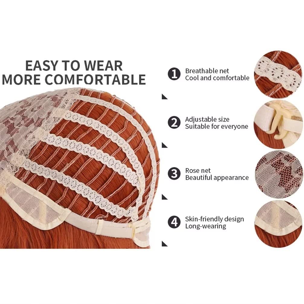 KiyaCos Cosplay Wig Crimson Long Dark Red Women Men Anime Show Party Halloween Synthetic Hair Wigs