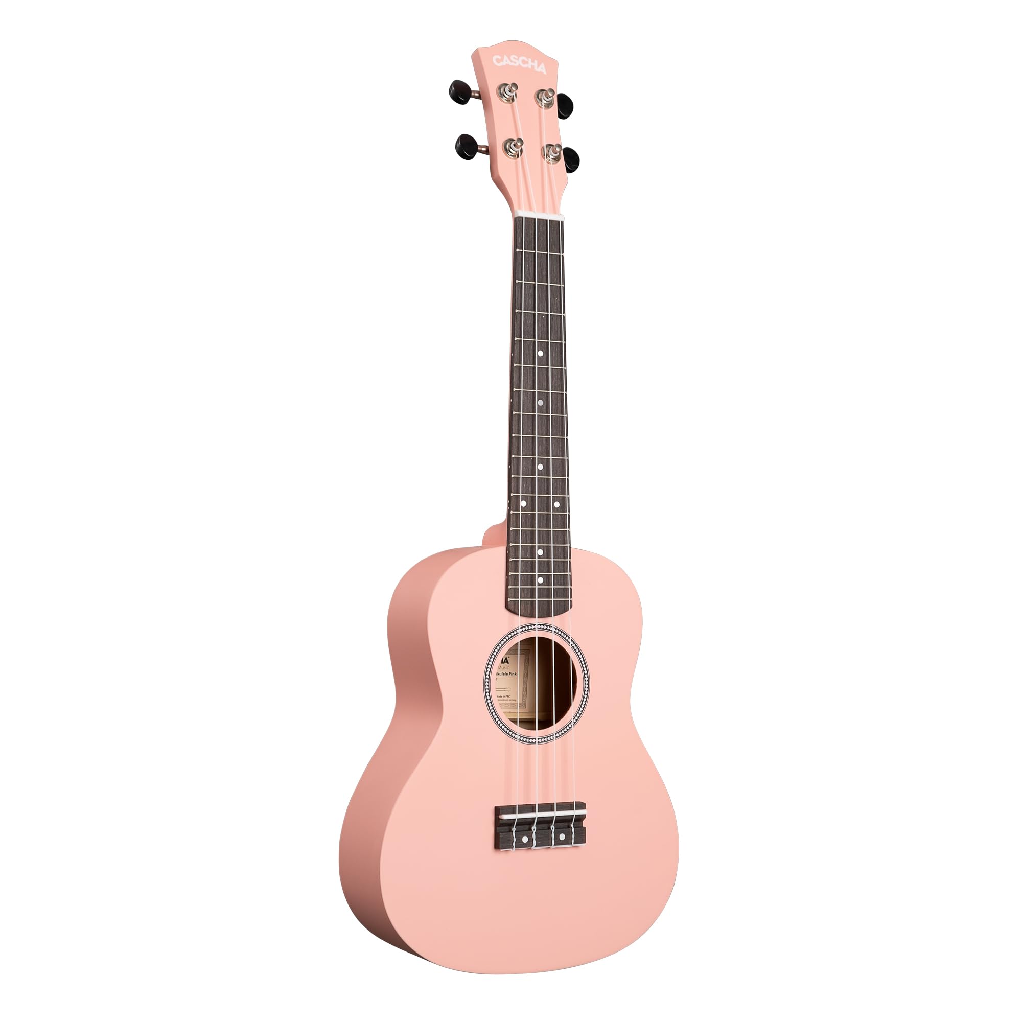 Concert Ukulele Linden Pink Set (incl. Bag, 3 Picks, Book, Tuner)