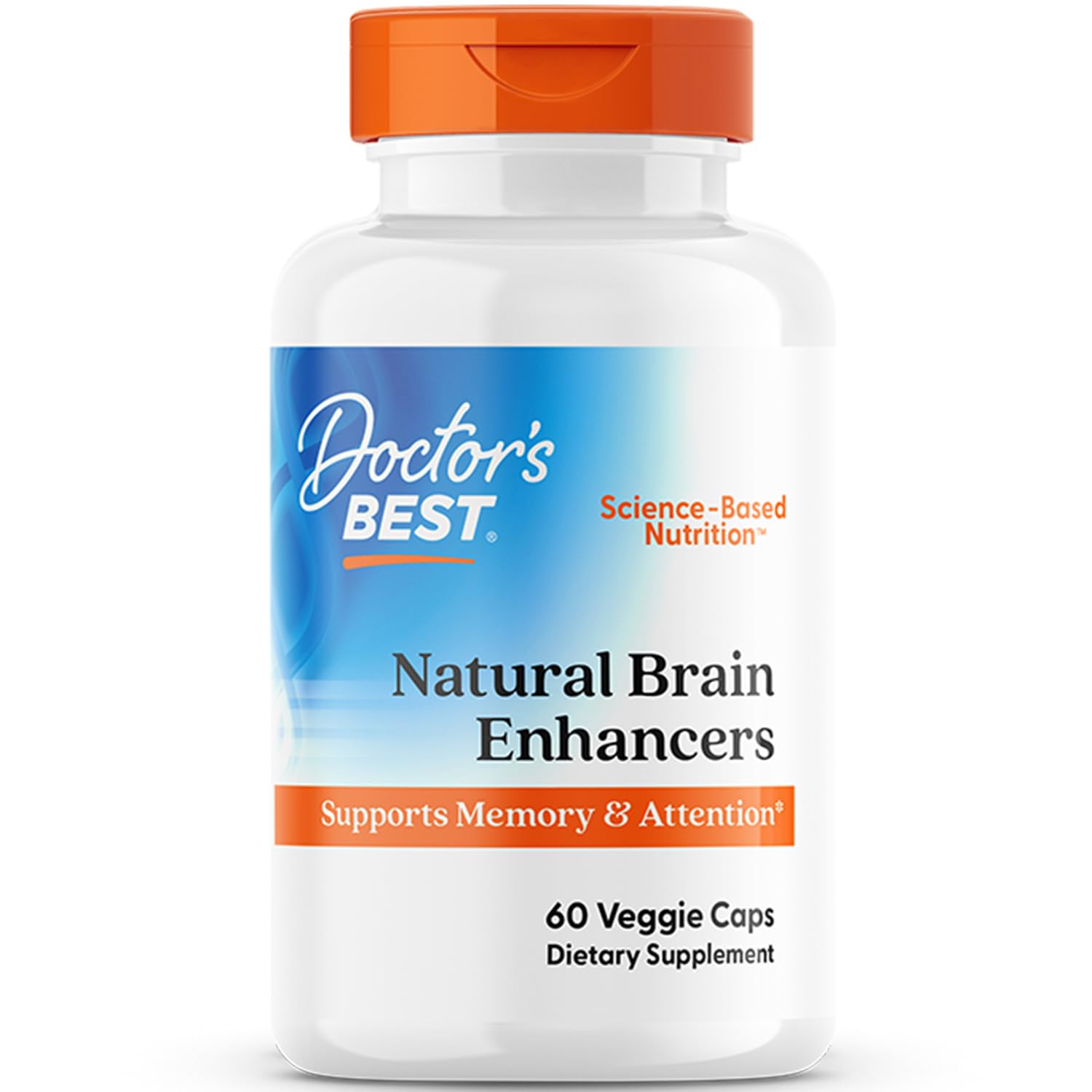 Doctors Best Natural Brain Enhancers with AlphaSize + SerinAid, Supports Memory & Attention, Non-GMO, Gluten Free, Vegan 60 Veggie Caps