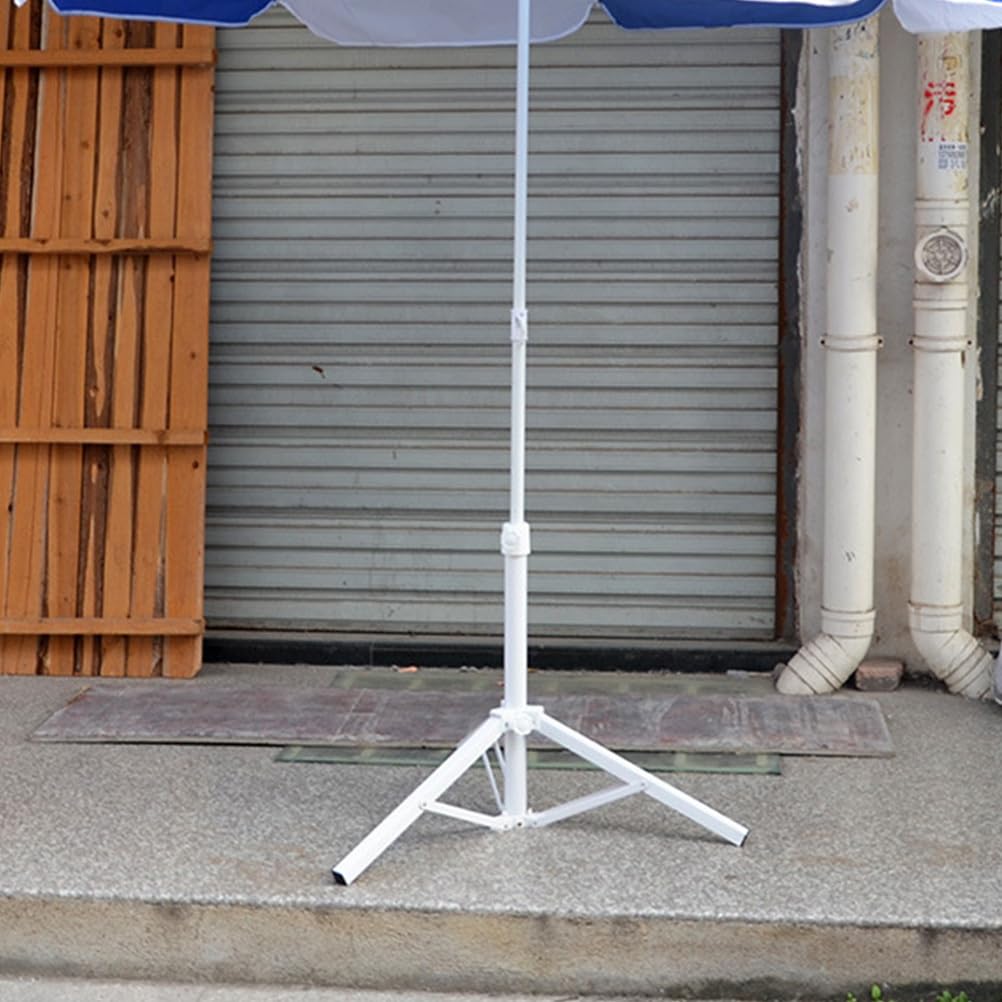 Base per ombrellone pieghevole da esterno, design in ferro bianco per spiaggia, patio e attività ricreative sportive, supporto per Sune Protect