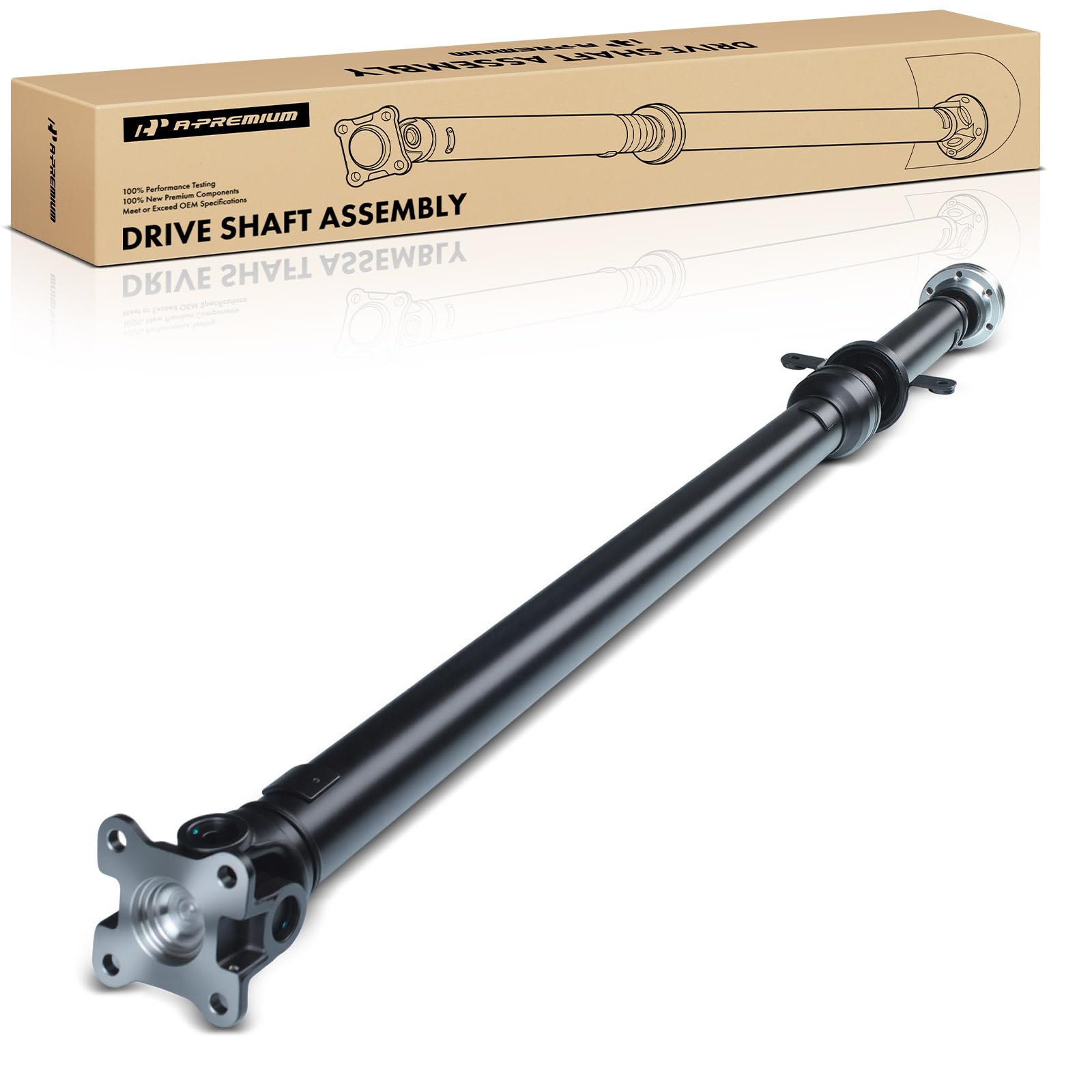 a-premium rear drive shaft driveshaft assembly compatible with ford explorer sport trac 2007 2008 2009 2010-4.0l 4.6l 4wd crew cab pickup - replace# 7a2z4r602d, 7a2z4r602g, complete prop shaft