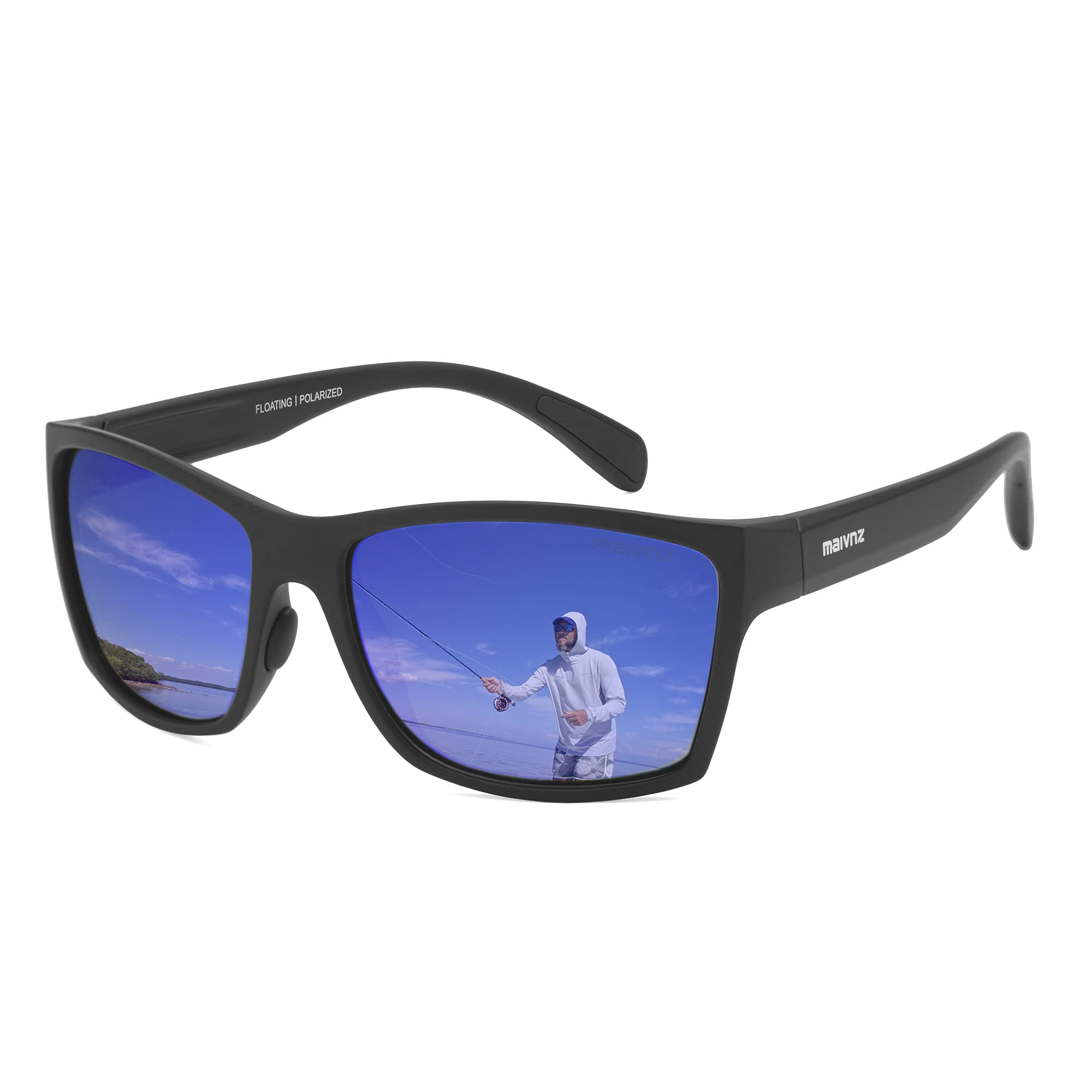 maivnz Gafas de sol polarizadas flotantes para hombre, protección UV, gafas de pesca, barco, kayak, deportes acuáticos