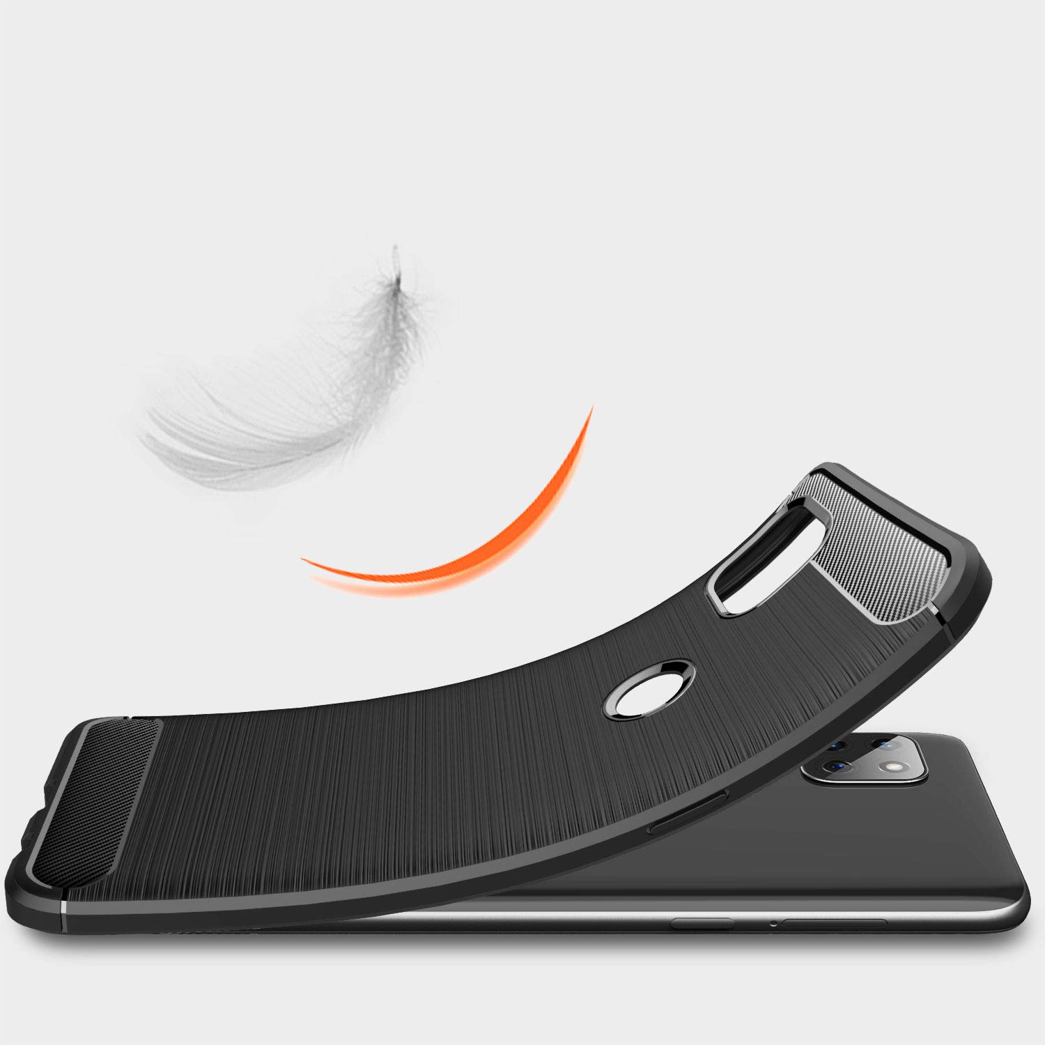 Custodia Antiurto Con Pellicola Integrata Custodia Per Motorola Moto G52/G82 5G - Antiurto Con Pellicola Integrata, 360° Protezione Custodia TPU PC Nera - Foto 6