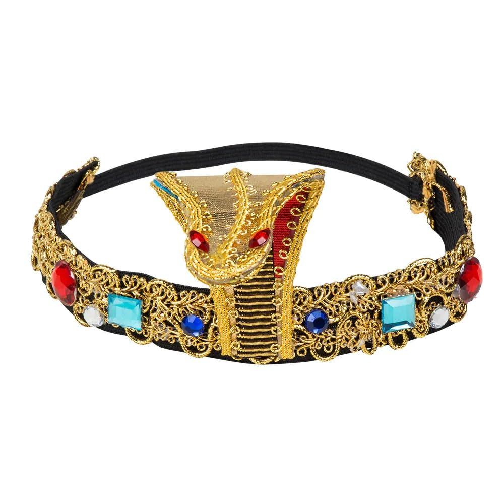Boland Egyptian Queen Headband Cleopatra Accessory Queen of The Nile Fancy Dress Headwear Snake Dress Up Adult One Size