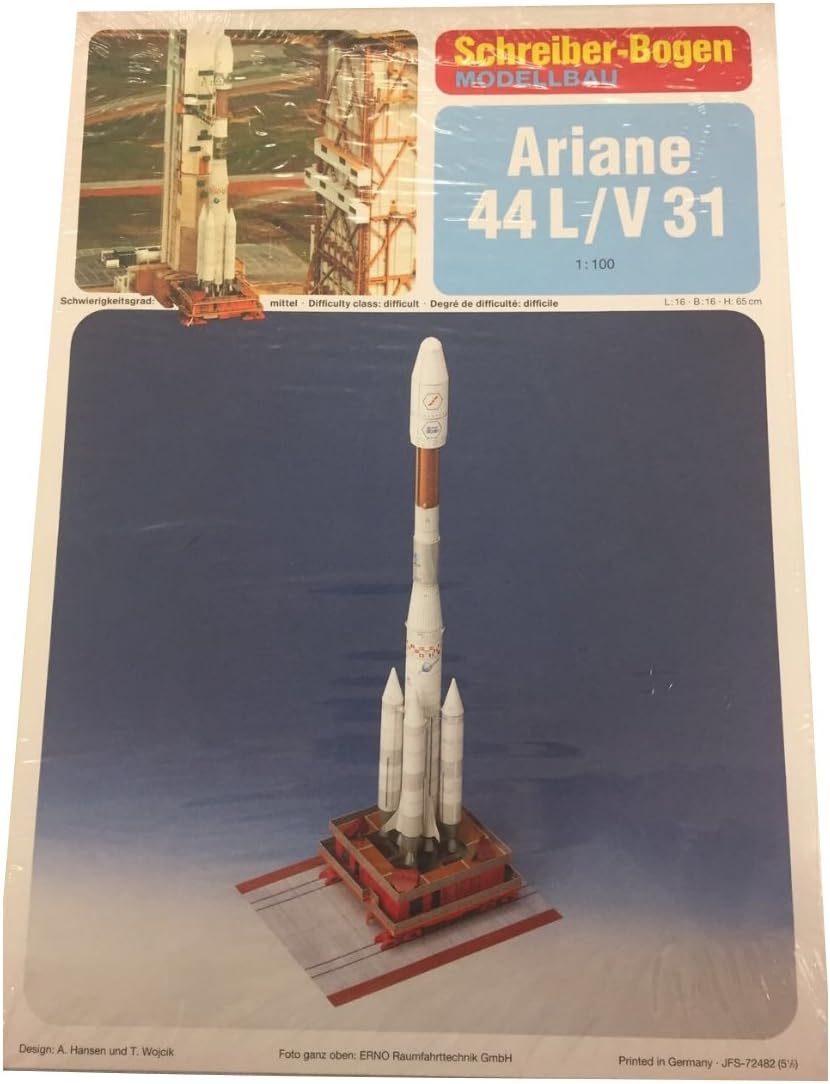 Aue Verlag Schreiber-Bogen Cardboard Model Ariane 44 L/V 31
