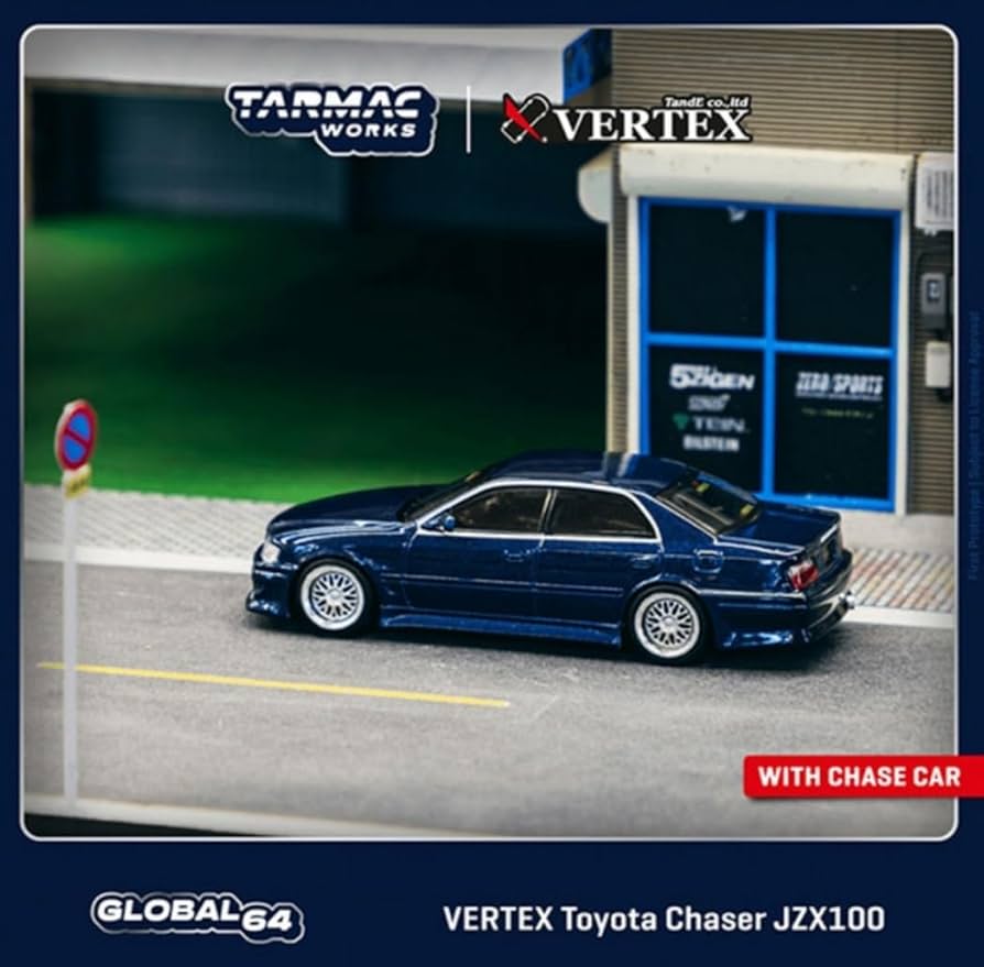 ターマックワークス　チェイサー ターマックワークス 1／64スケール VERTEX、100チェイサー