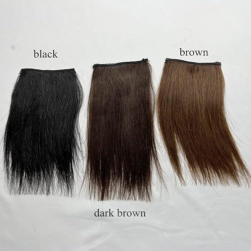 Miniatura 6 de 2 extensiones de cabello humano 100 % de 6 pulgadas, extensiones de cabello virgen brasileño con clip de volumen, extensiones de cabello virgen