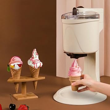 Soft Cream Machine, Semi-Automatic 1000ml Home Ice Cream Maker, Yogurt Mister Whippy Ice Cream Maker, Home DIY Kitchen Fast