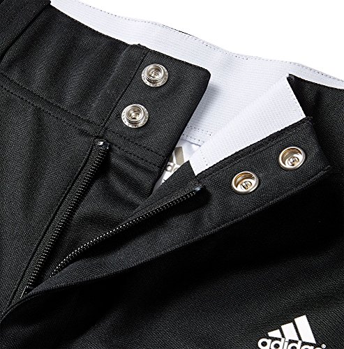 adidas Boys Triple Stripe Open Bottom Lightweight Relaxed Fit Baseball Pants (Black/XX-Small)4