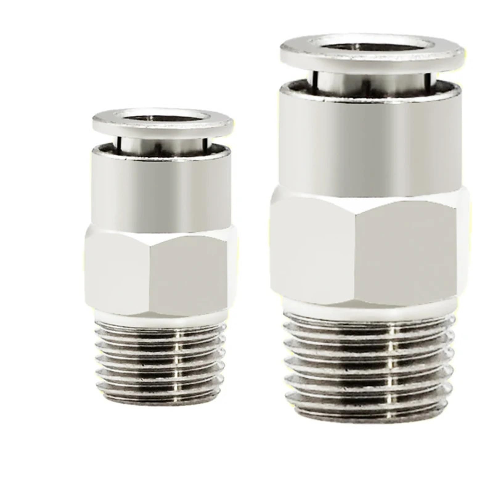 6Pcs All-Copper PC4mm 6mm 8mm 10mm 12mm Pneumatic Connector Tracheal Straight Through Male Thread Quick-in(PC4-M5 6PCS)