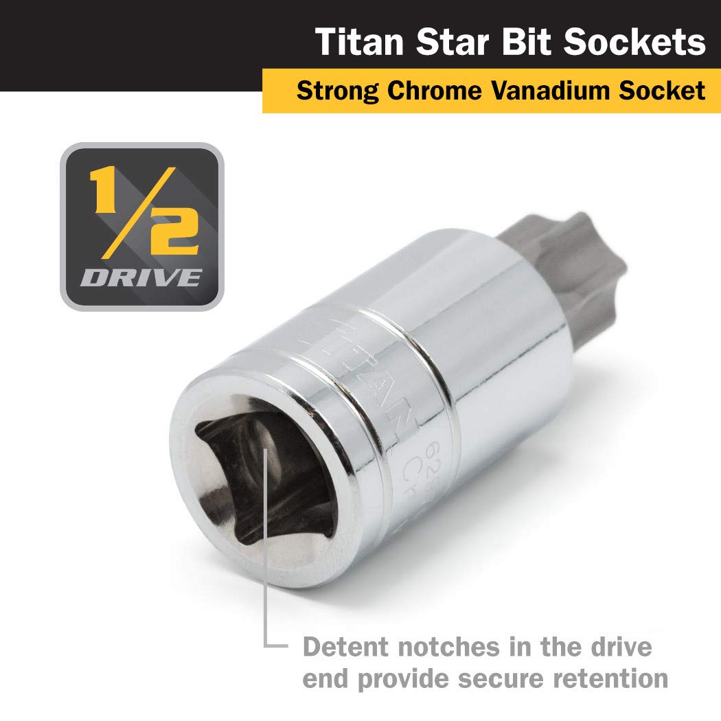 Amazon.com: Titan 62970 1/2-Inch Drive x T70 Torx Bit Socket