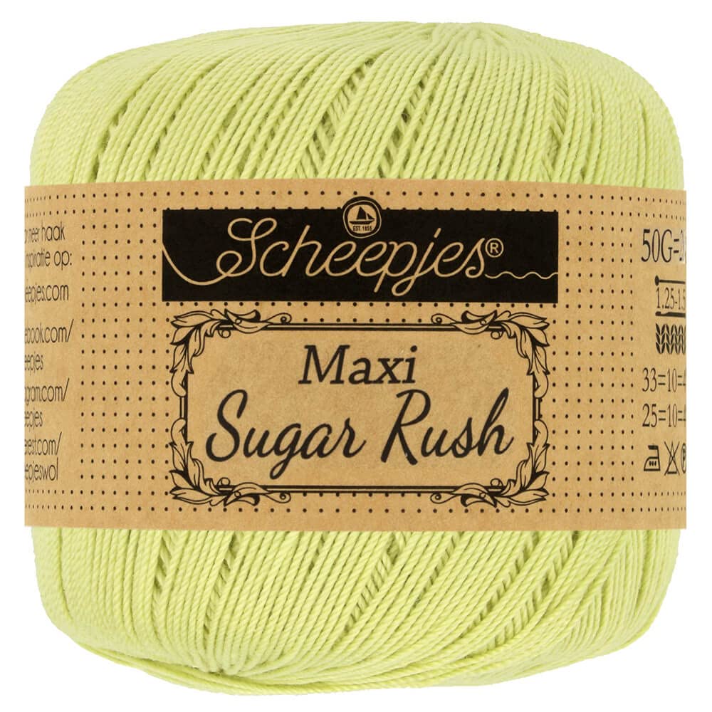 Scheepjes - Scheepjes Maxi Sugar Rush 392 Lime Juice Yarn - 1x50g โ image 1