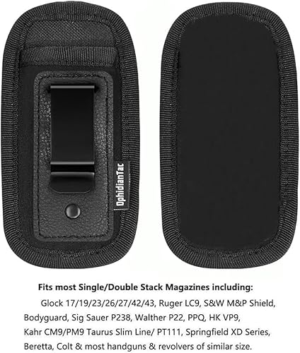 Miniatura 4 de Universal Magazine IWB - Funda oculta de 0.354 in .40 .45  Funda Mag para Glock 19 43 17 Sig 1911 S&W M&P  Se adapta a cualquier 7 10 15 clips