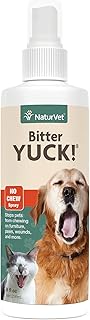 NaturVet Bitter Yuck! No Chew Spray for Dogs and Cats, 8 oz Liquid , Made in USA, 237 ml (Pack of 1)
