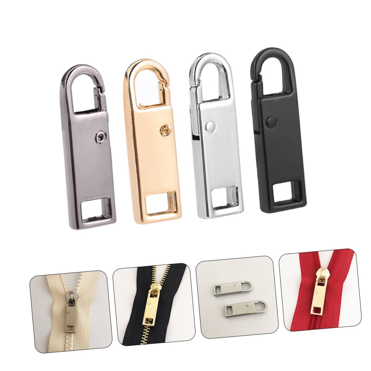 Operitacx 20pezzi Tiralampo Sostituzione Per Cerniere Accessori Per Riparazione Zip Borse Valigie e Abbigliamento Colori Variabili